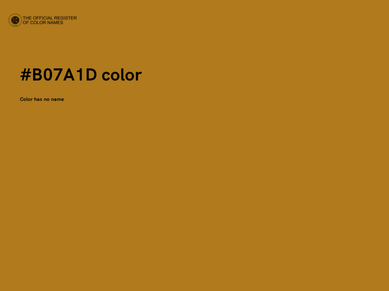 #B07A1D color image