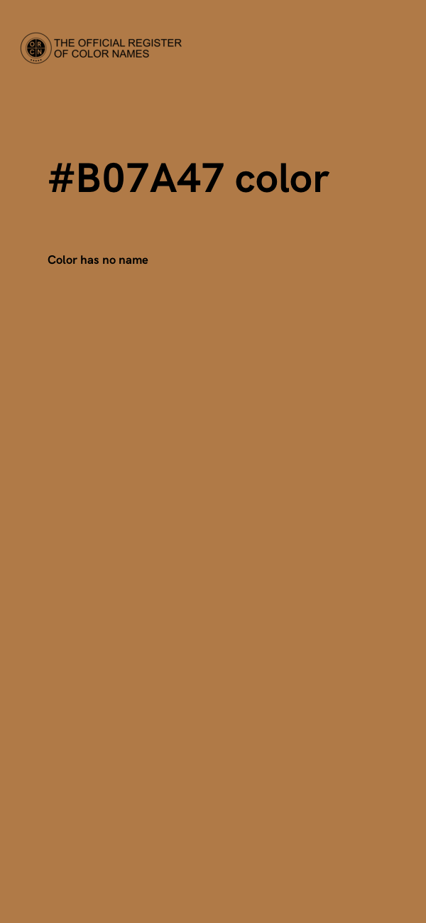 #B07A47 color image