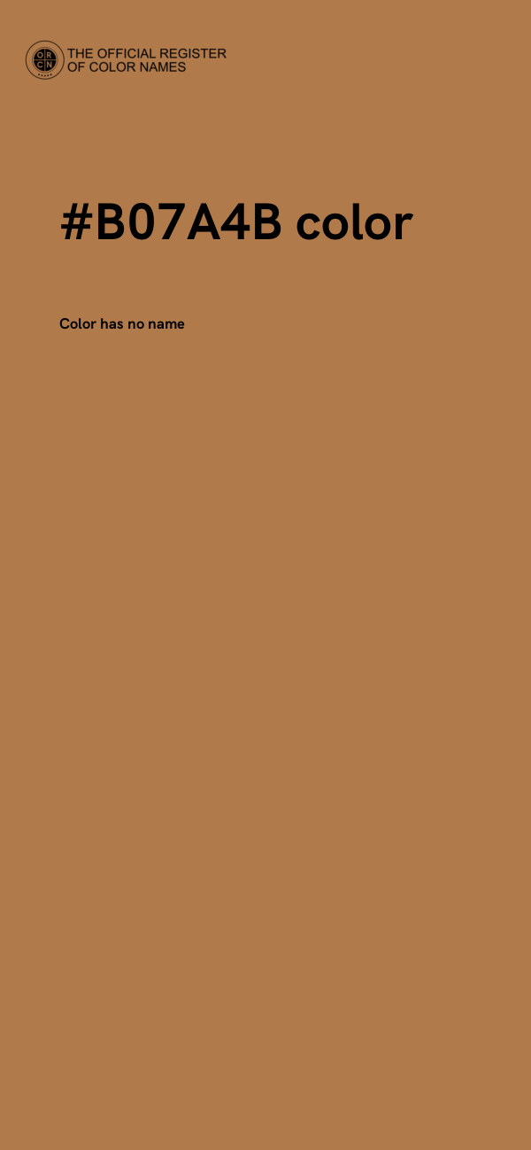 #B07A4B color image