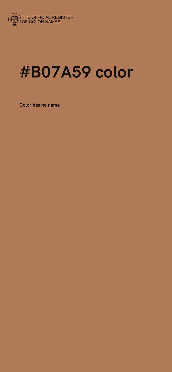 #B07A59 color image