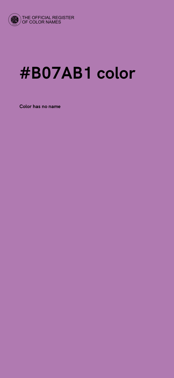#B07AB1 color image