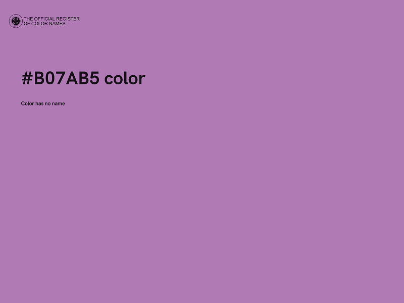 #B07AB5 color image