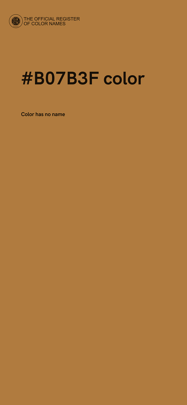 #B07B3F color image