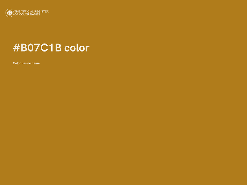 #B07C1B color image