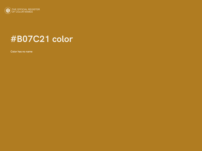 #B07C21 color image