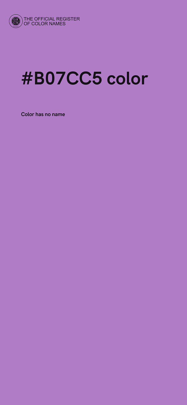 #B07CC5 color image