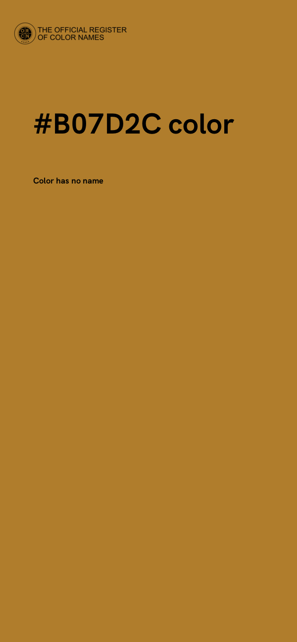 #B07D2C color image