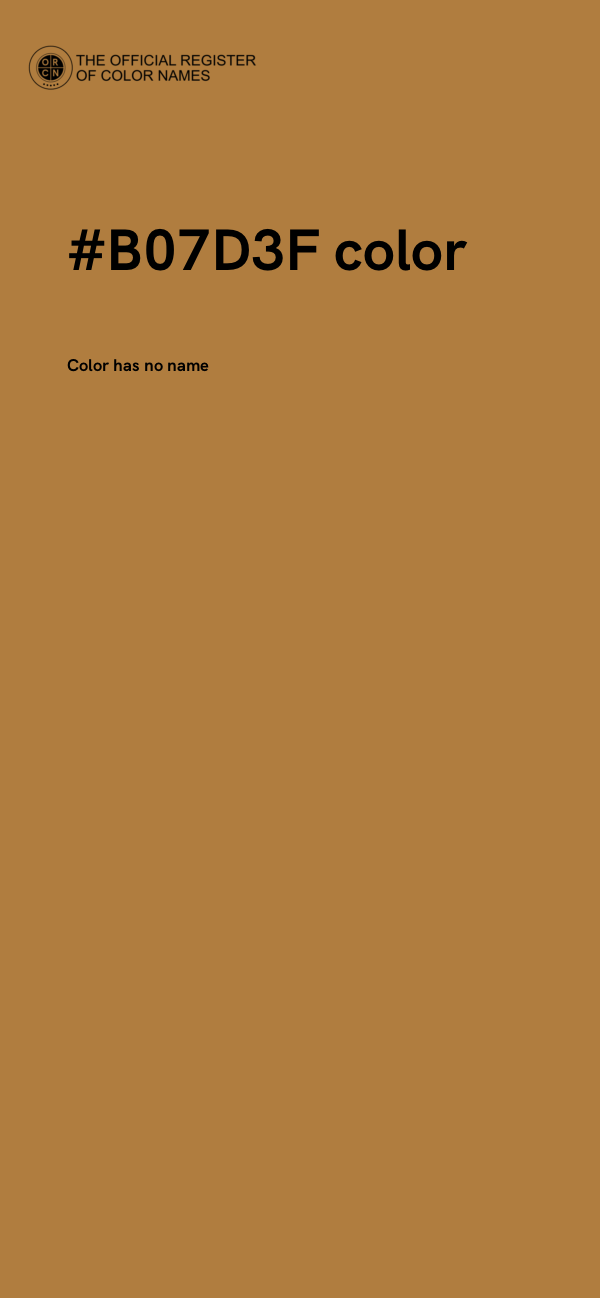#B07D3F color image