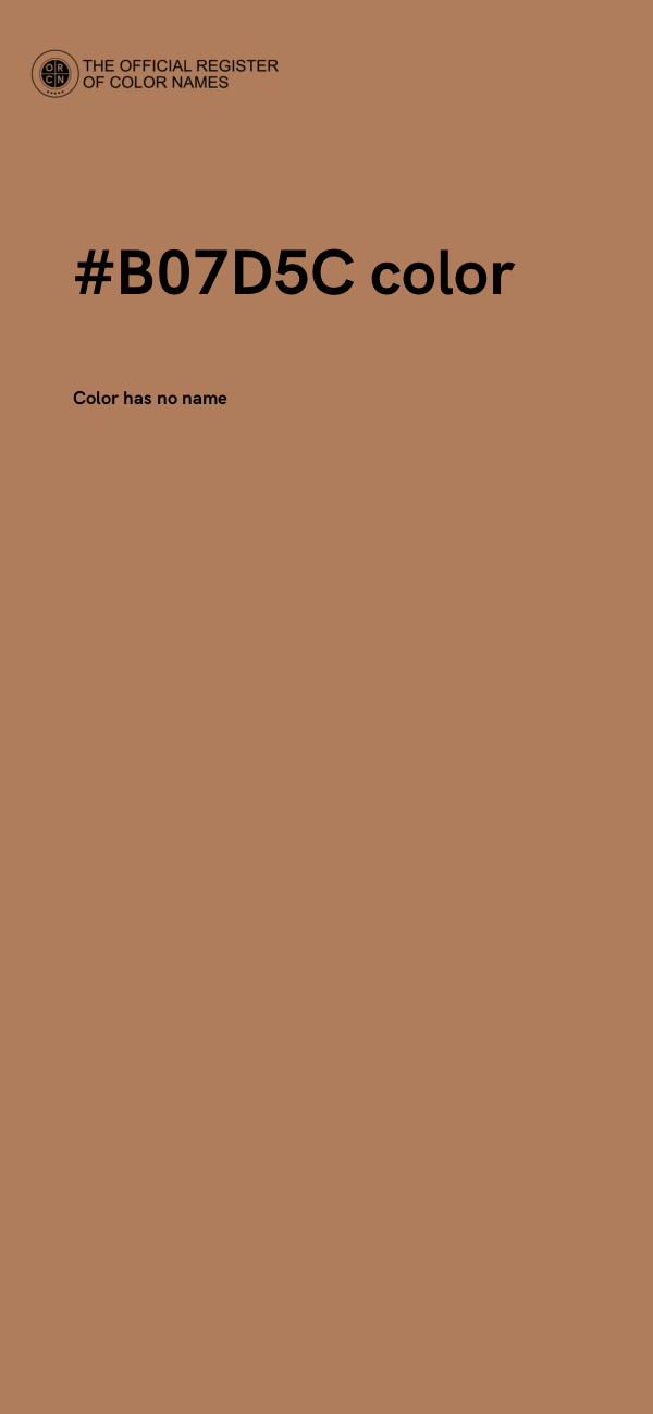 #B07D5C color image