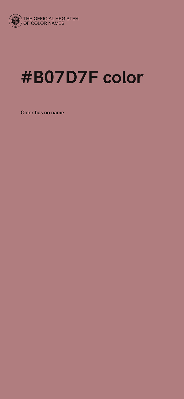 #B07D7F color image