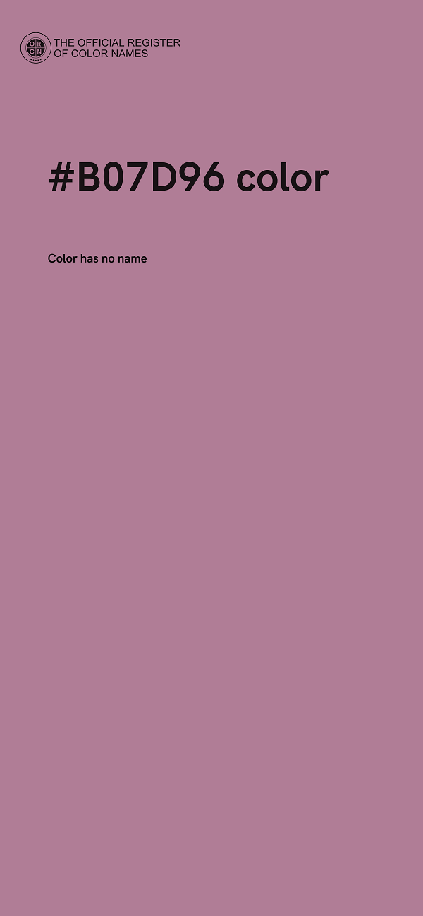 #B07D96 color image
