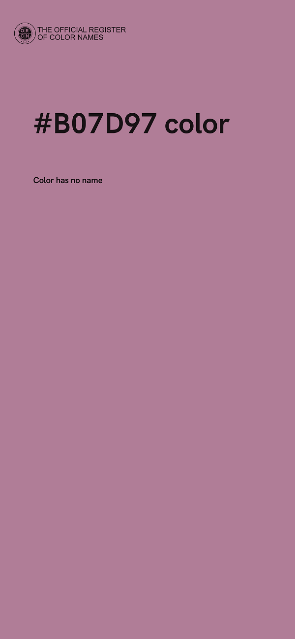 #B07D97 color image