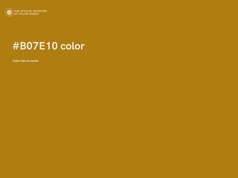 #B07E10 color image