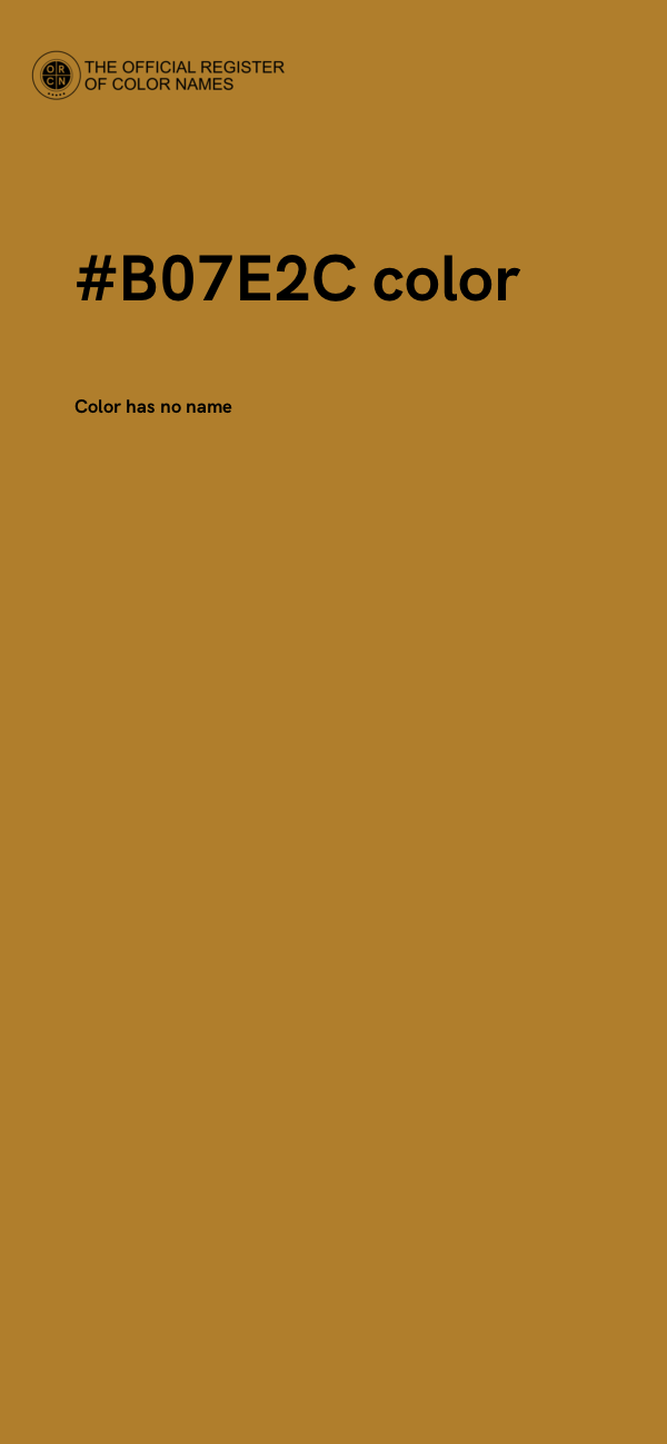 #B07E2C color image