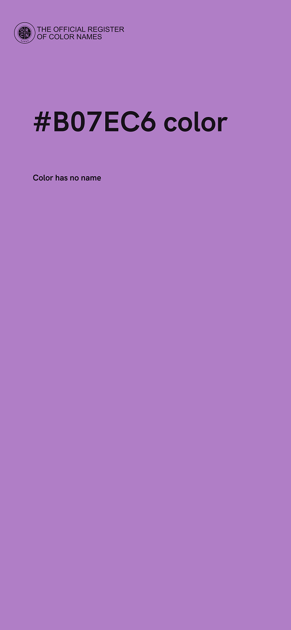 #B07EC6 color image