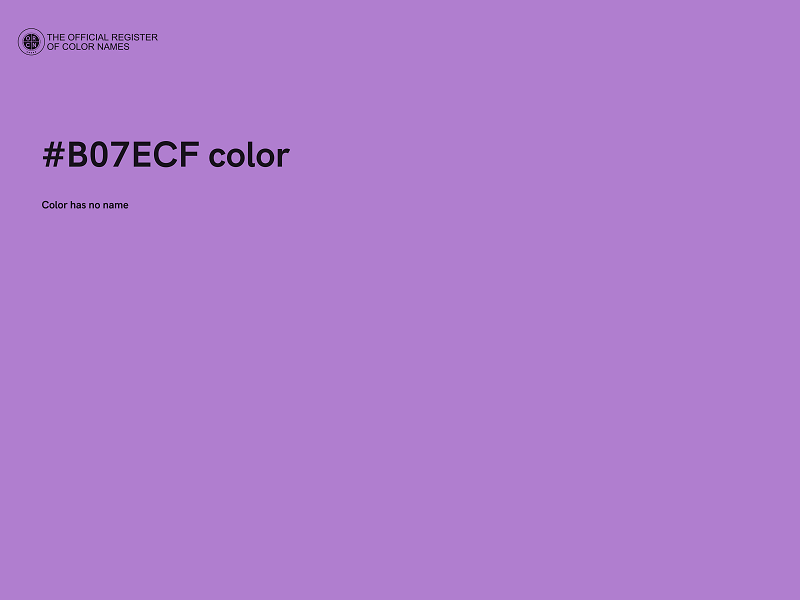 #B07ECF color image