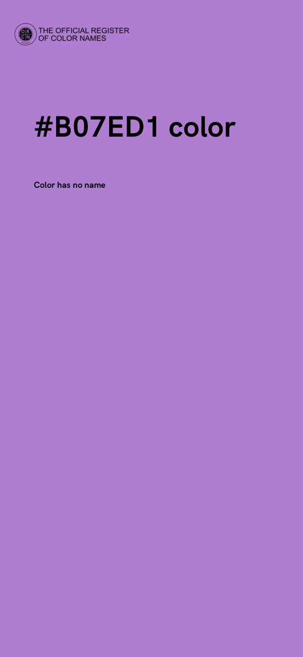 #B07ED1 color image