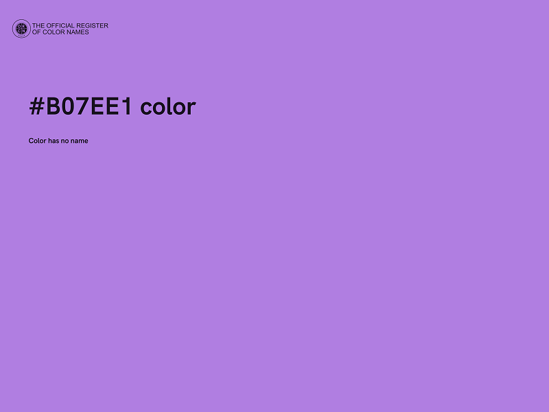 #B07EE1 color image