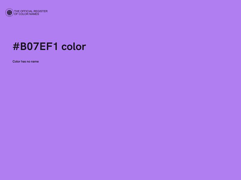 #B07EF1 color image