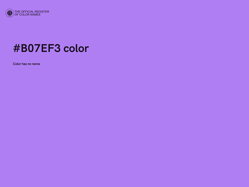 #B07EF3 color image