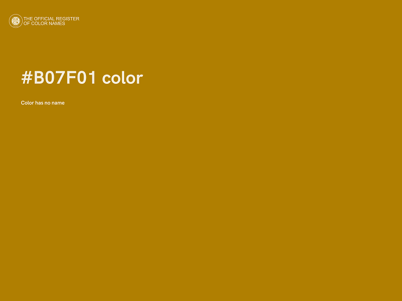 #B07F01 color image