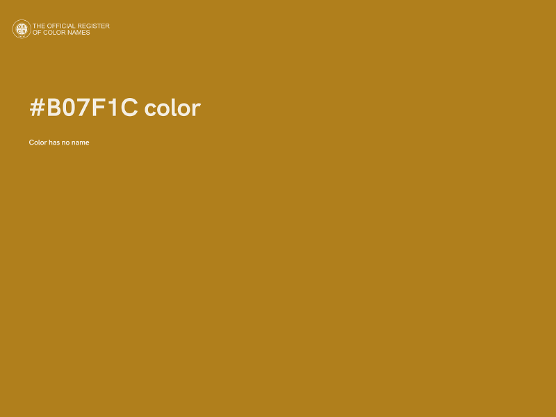 #B07F1C color image