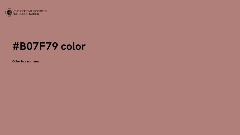 #B07F79 color image