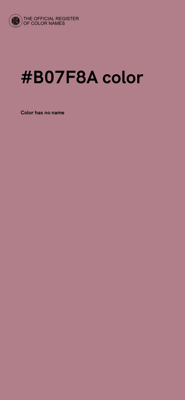 #B07F8A color image