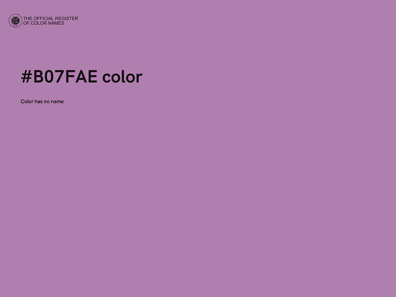 #B07FAE color image