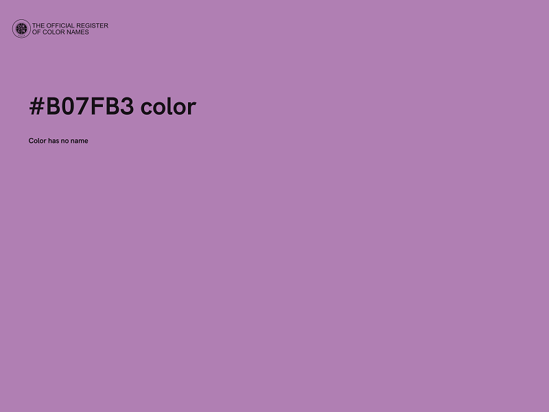 #B07FB3 color image