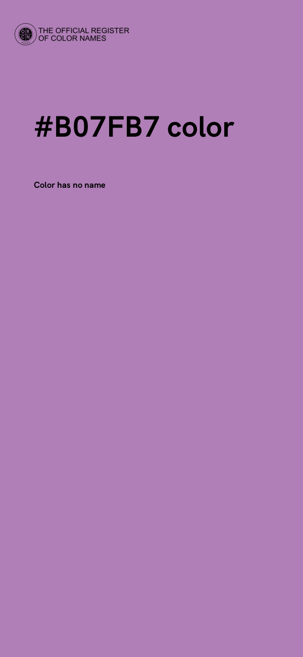#B07FB7 color image