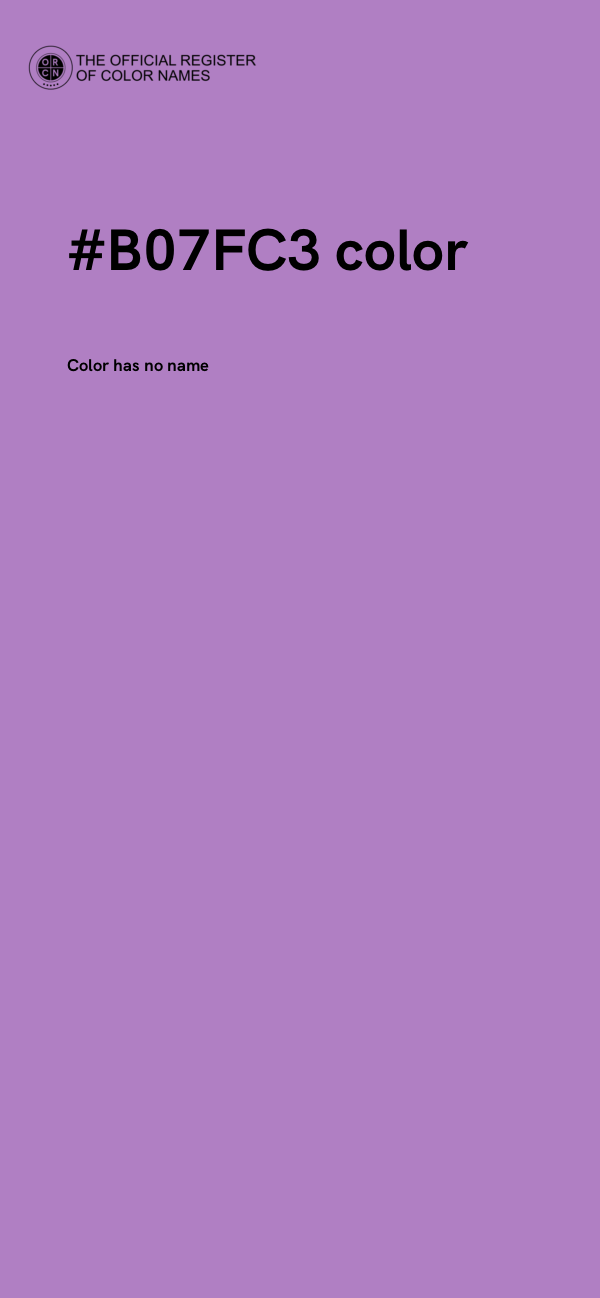 #B07FC3 color image