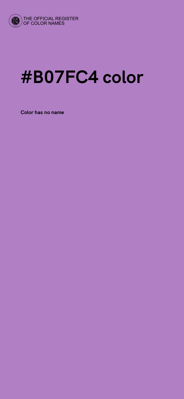 #B07FC4 color image