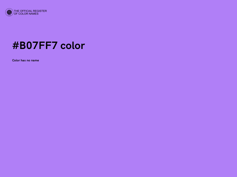 #B07FF7 color image