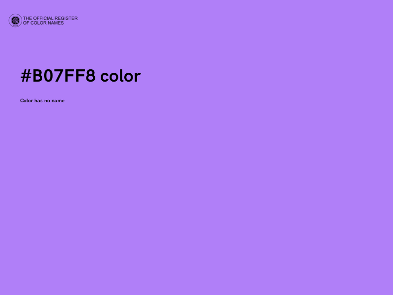 #B07FF8 color image