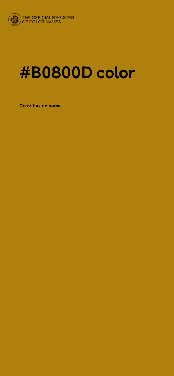 #B0800D color image
