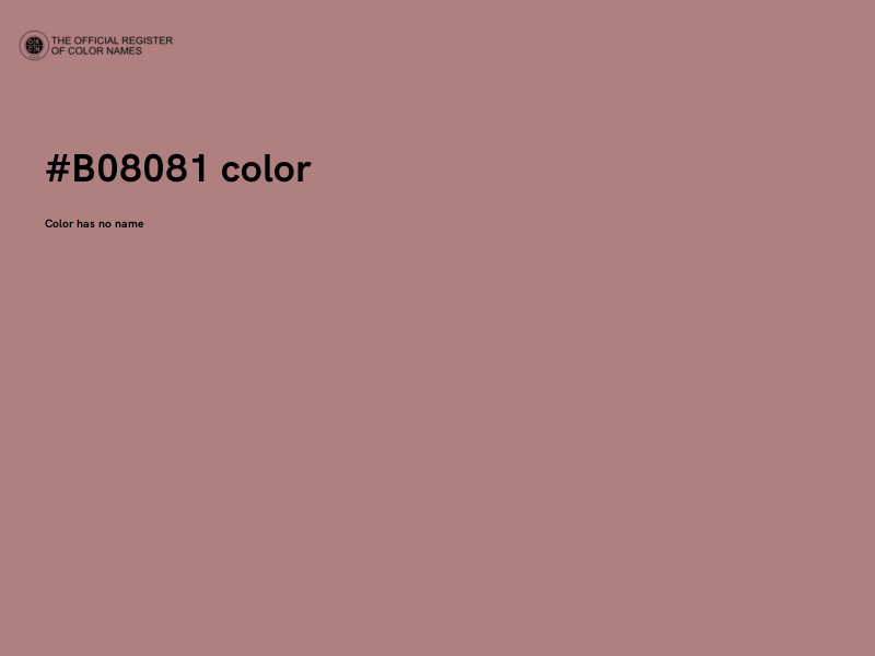 #B08081 color image