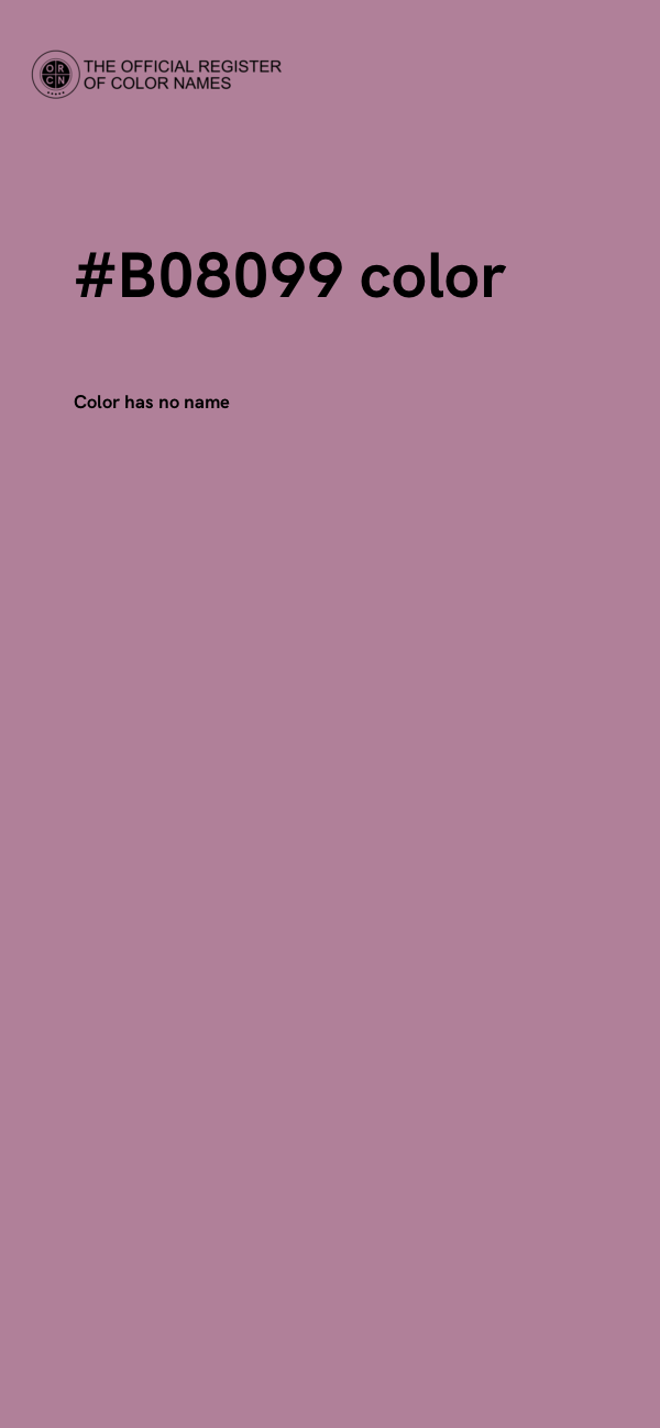 #B08099 color image