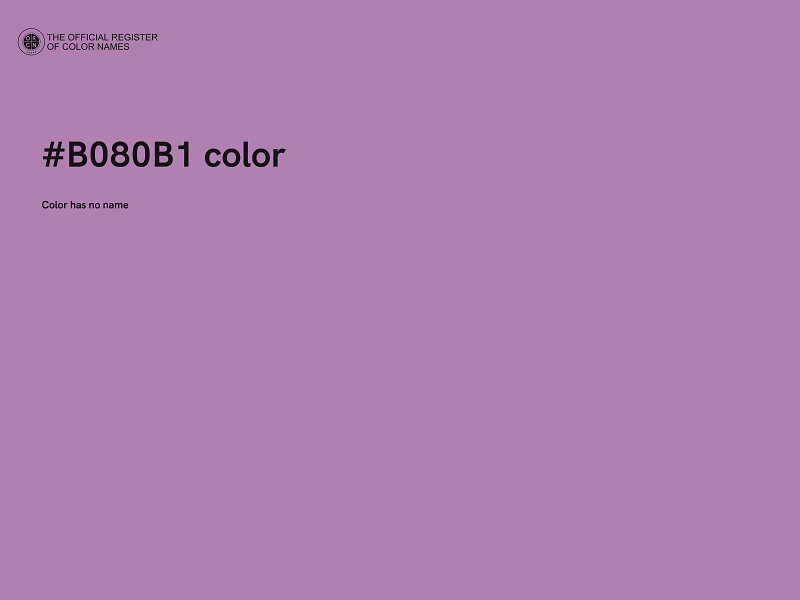 #B080B1 color image