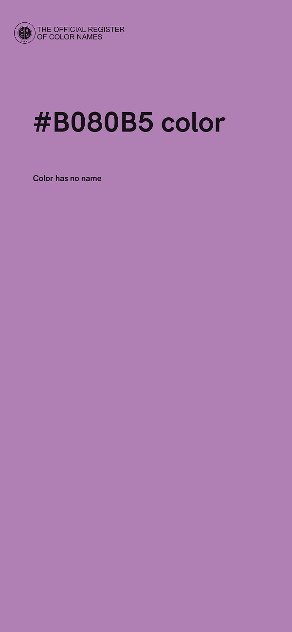 #B080B5 color image
