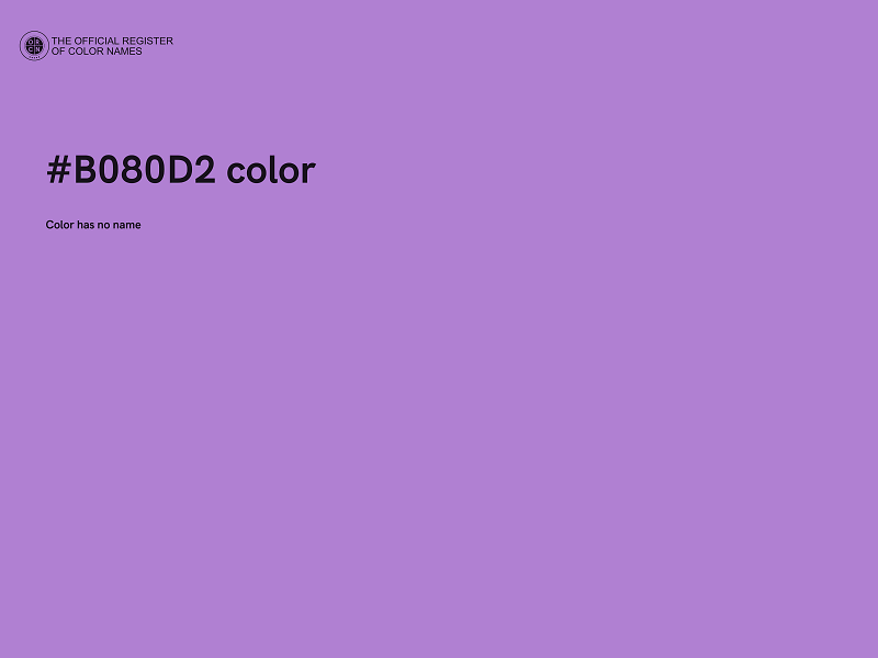 #B080D2 color image