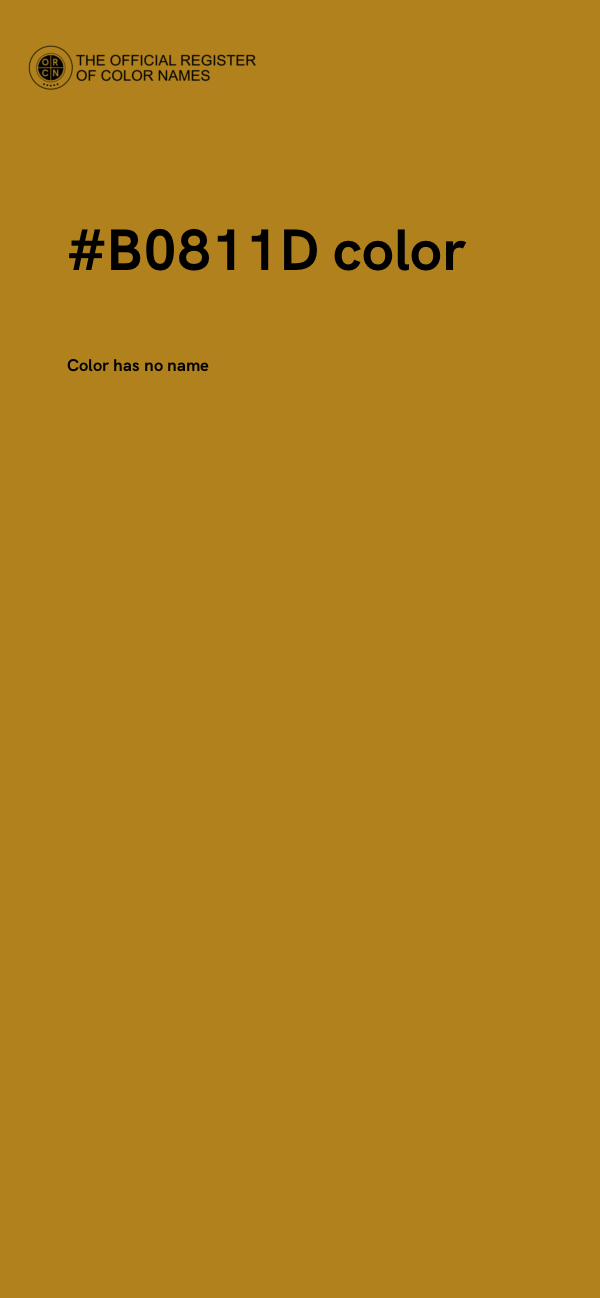 #B0811D color image