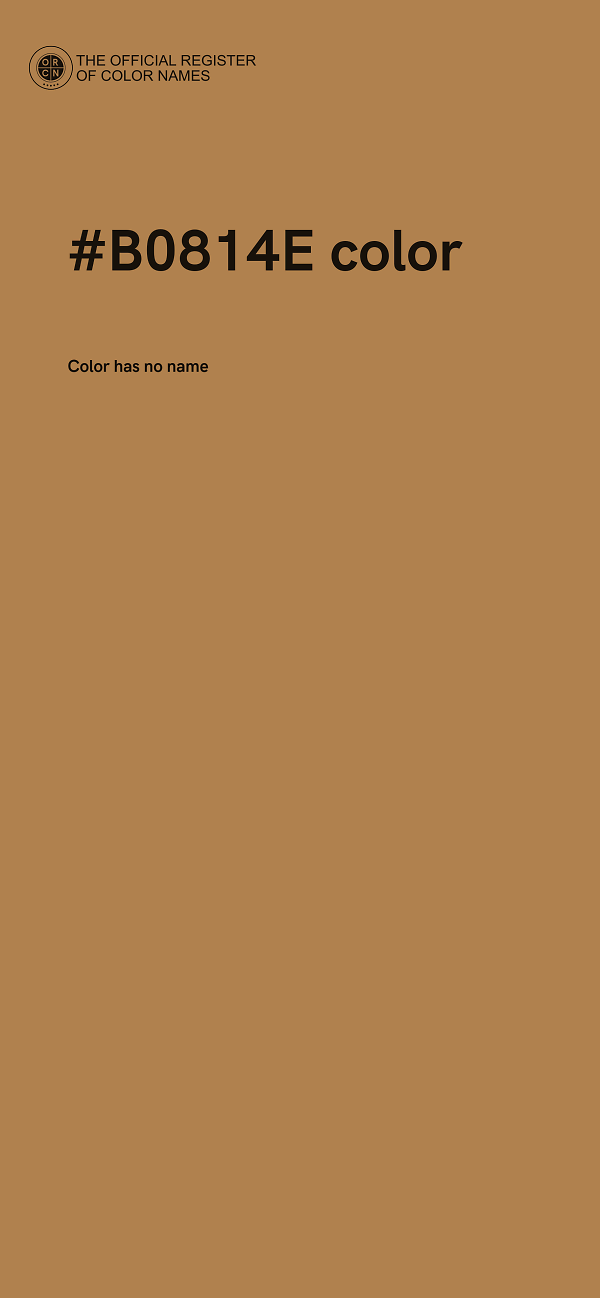 #B0814E color image