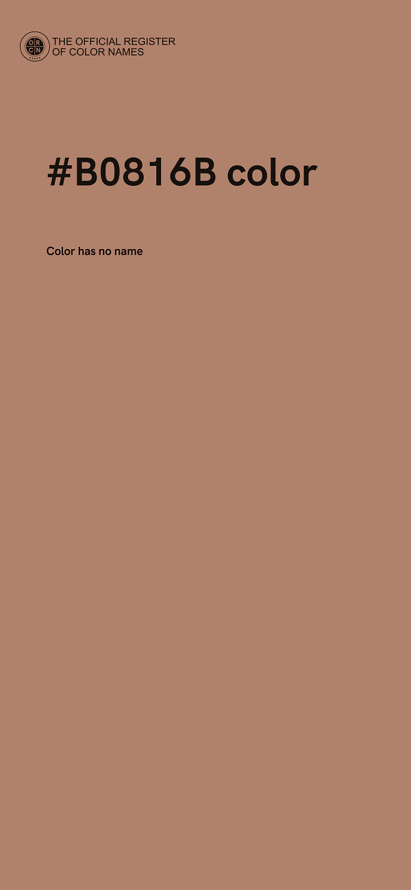 #B0816B color image