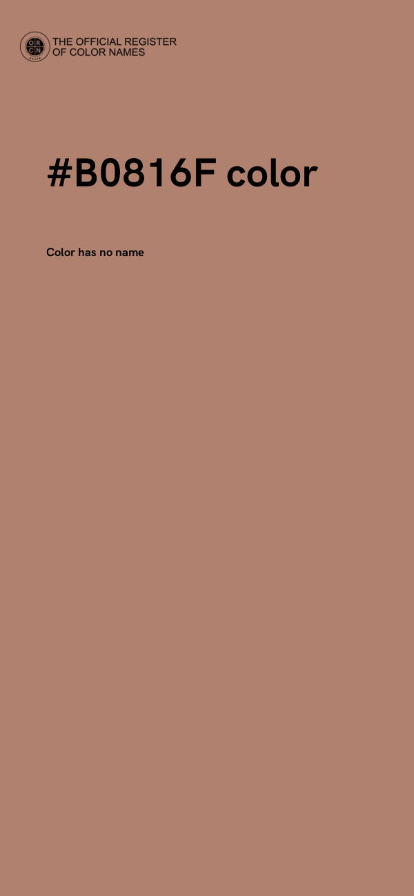 #B0816F color image