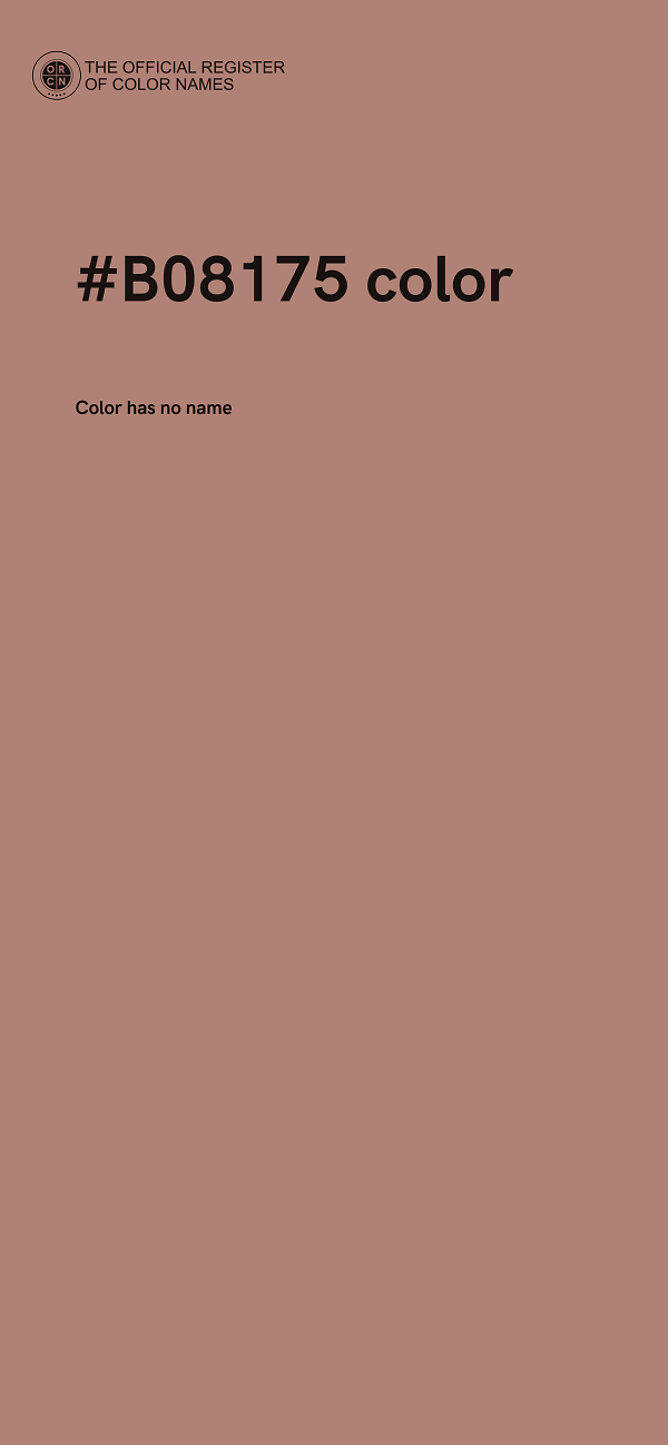 #B08175 color image