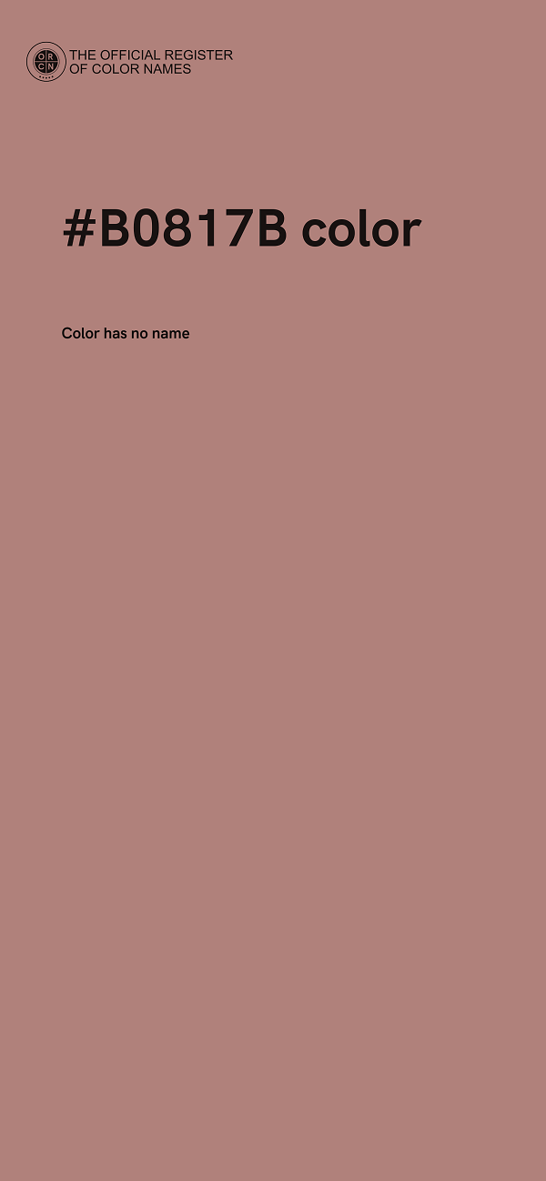 #B0817B color image
