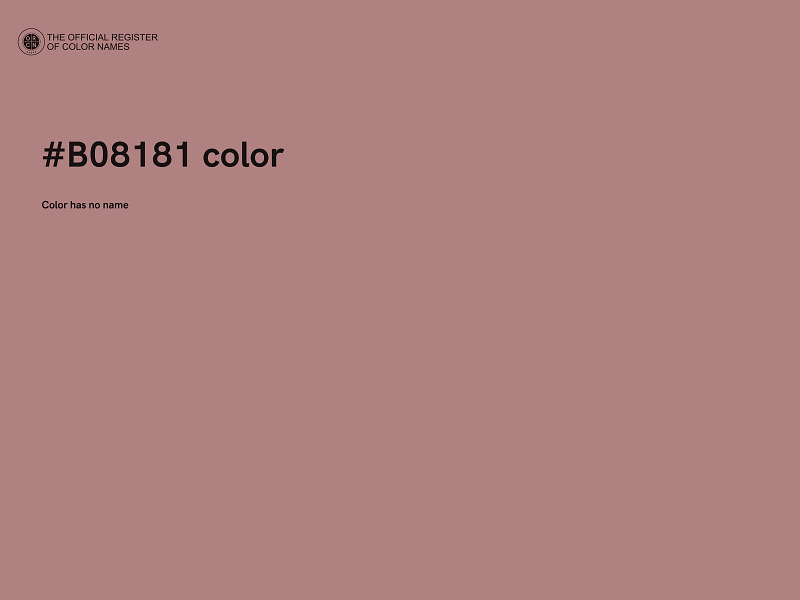 #B08181 color image