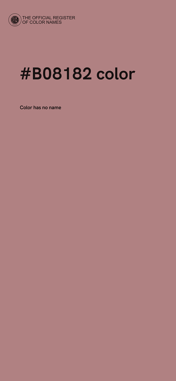#B08182 color image