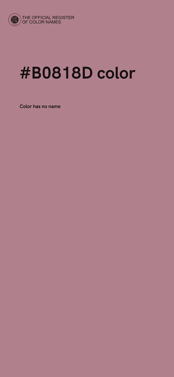 #B0818D color image